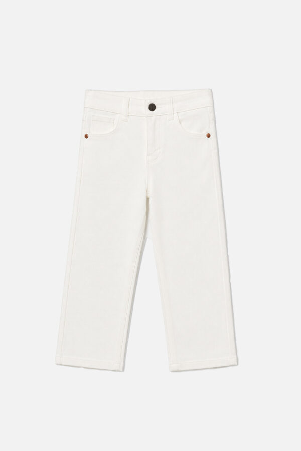 Boys Denim Pant - White