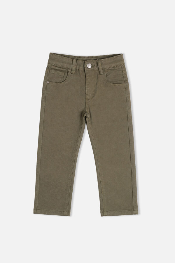 Boys Cotton Pant - Olive